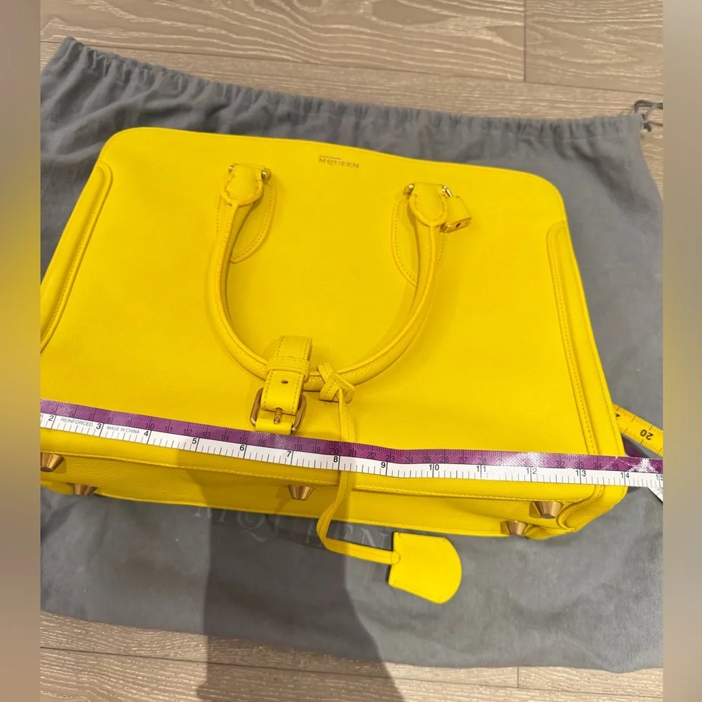 Alexander McQueen Bright Yellow Leather Tote